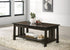 IF-3201 Coffee Table, Espresso, Wood, 42" Wide, Storage Shelf, Storage Drawer