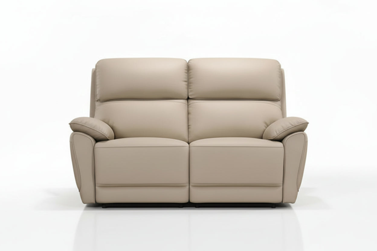 IF-8172 Power Recliner Set, 3pc, Warm Cream, Genuine Leather/Match, USB Charging