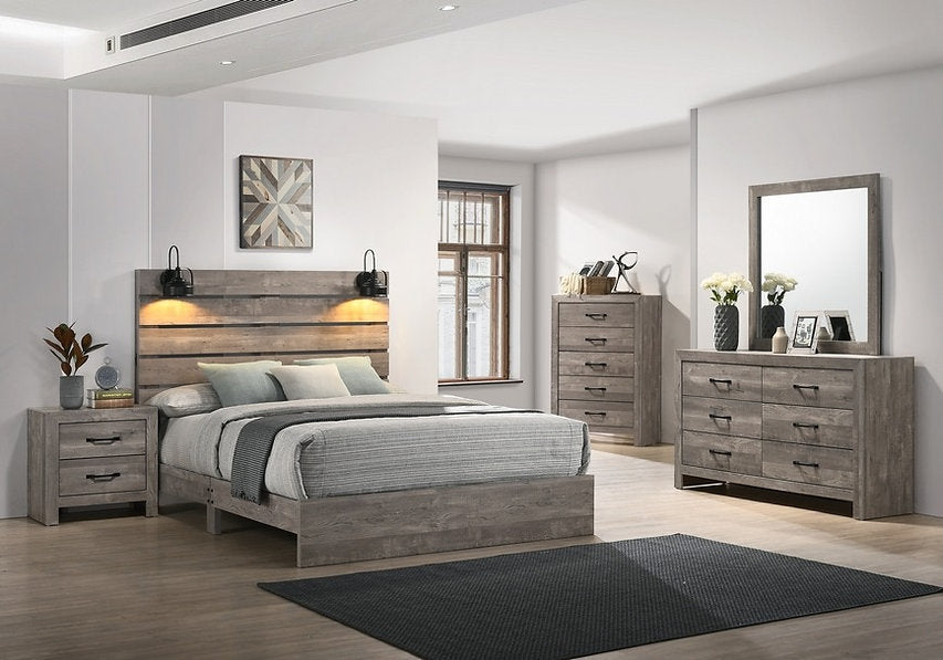 "OLIVIA" Austin Dresser + Mirror, Taupe