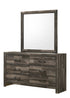 "ATHENS" Deluxe Bedroom Set, OR Individual pieces, Driftwood Brown, Led Lights