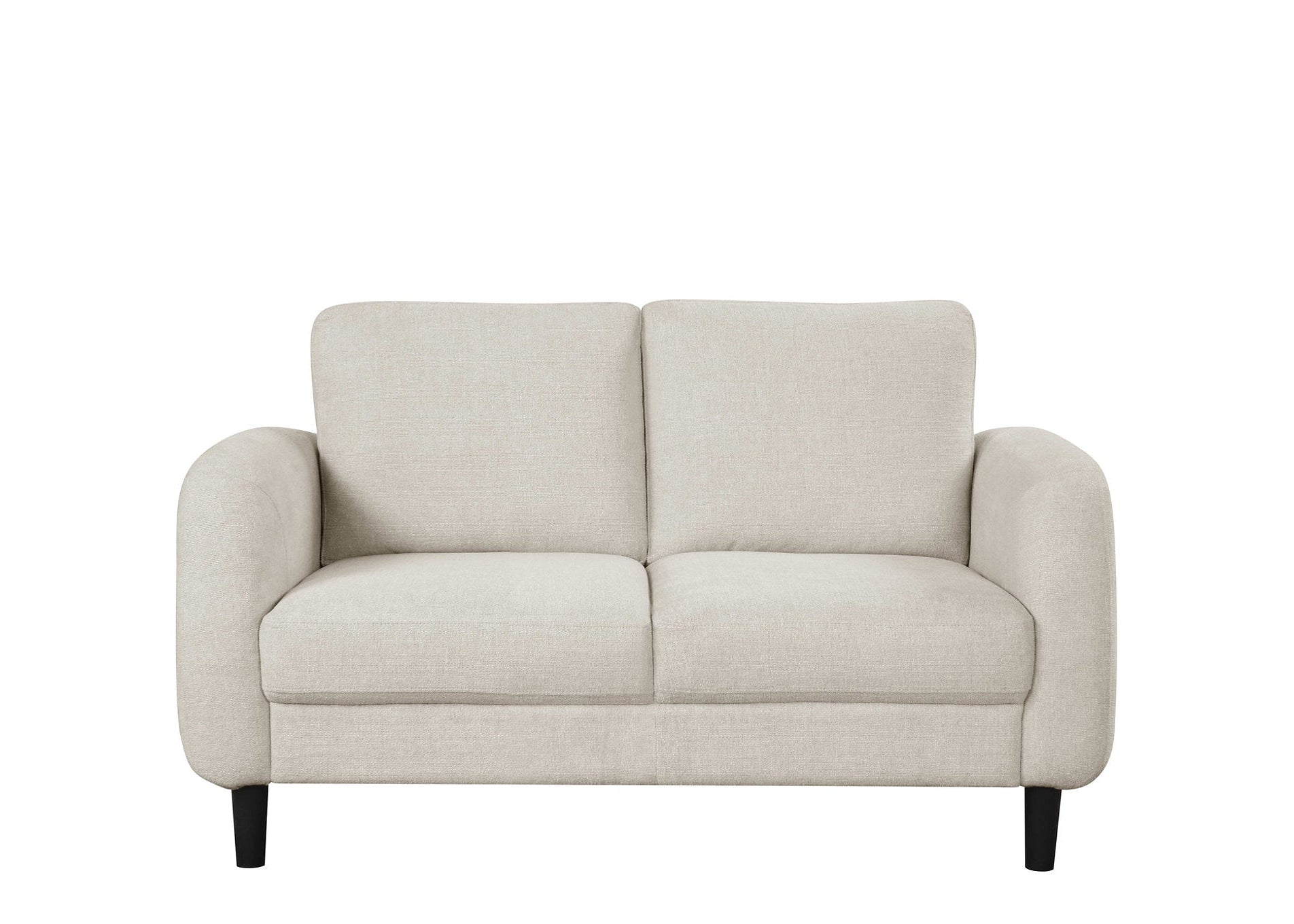 IF-8251 Sofa Set, 3Pc, Beige, Soft-Touch Fabric, Black Legs