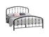IF-5425 Bed, Black Steel Frame, Contemporary Design