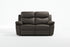 IF-8131 Power Loveseat, Dark Chocolate Brown, Genuine Leather/Match, USB Charging