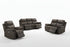 IF-8131 Power Recliner Set, 3pc, Dark Chocolate Brown, Genuine Leather/Match, USB Charging