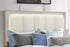 "EMMA" Bed, Natural White, LED Lighting, USB Charging, Built in Bench