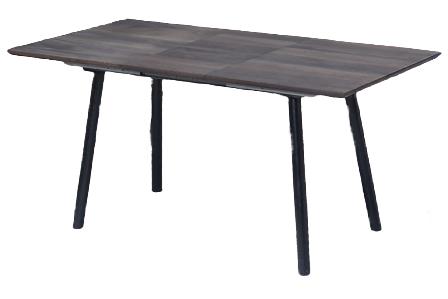 T-1814 Dining Table, Brown, 48"-64" Wood Top, Butterfly Extension