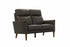 IF-8011 Loveseat, Premium Soft Dark Chocolate Leather Match, Sleek Modern Design, High End Look