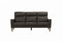 IF-8011 Sofa, Premium Soft Dark Chocolate Leather Match, Sleek Modern Design, High End Look