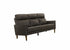 IF-8011 Sofa, Premium Soft Dark Chocolate Leather Match, Sleek Modern Design, High End Look