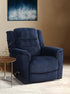 IF-6347 Recliner, Blue, Fabric, Swivel Glider Mechanism