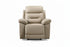 IF-8162 Power Recliner Armchair, Soft Cream Beige, Genuine Leather/Match, USB Charging, Hidden Cup Holders