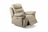 IF-8162 Power Recliner Armchair, Soft Cream Beige, Genuine Leather/Match, USB Charging, Hidden Cup Holders