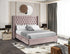 IF-5895 Bed, Pink, Velvet, Nailhead detail, Tufted Headboard