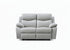 IF-8130 Power Recliner Loveseat, Light Grey, Genuine Leather/Match, USB Charging