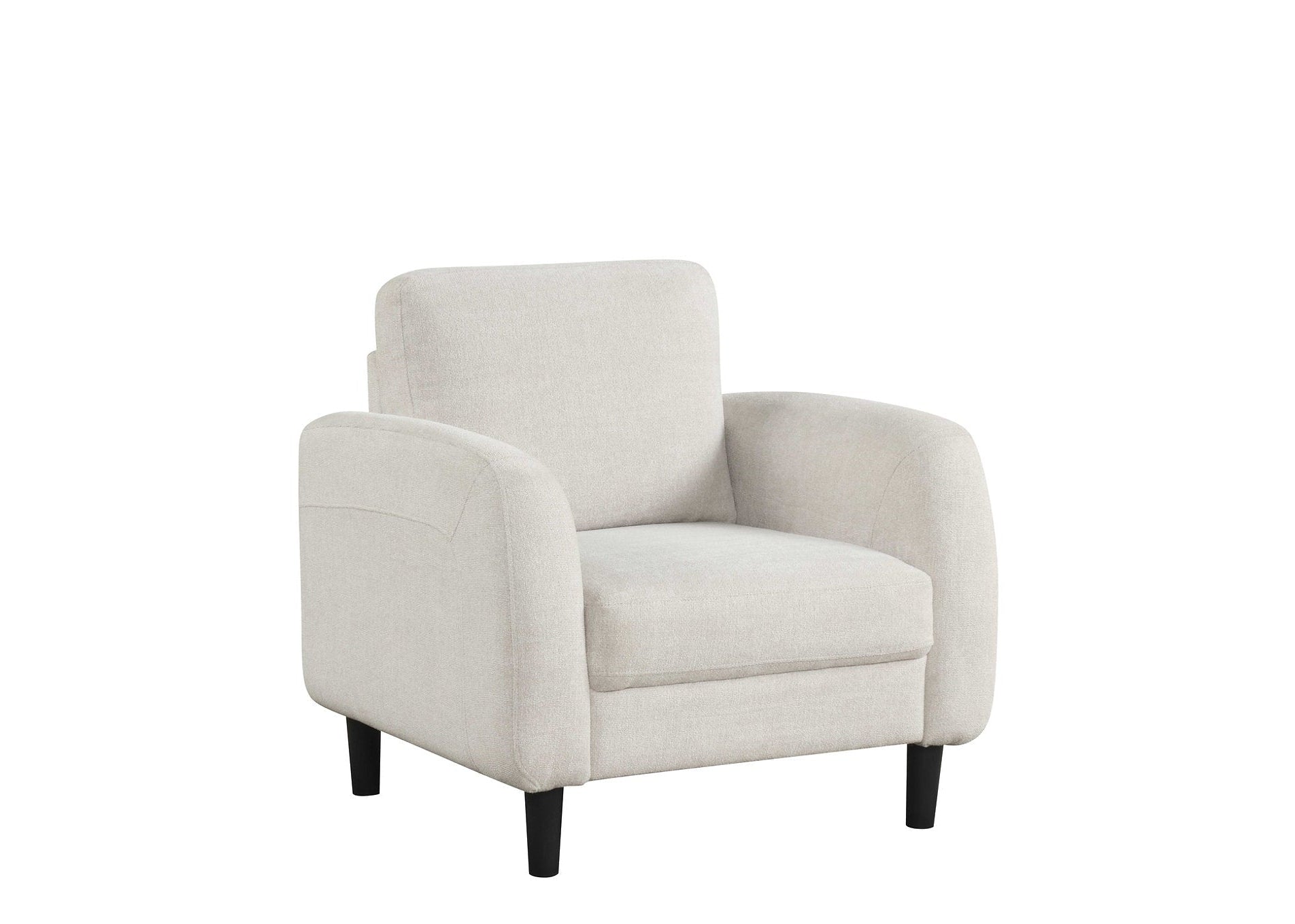 IF-8251 Sofa Set, 3Pc, Beige, Soft-Touch Fabric, Black Legs