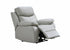 IF-8130 Power Recliner Armchair, Light Grey, Genuine Leather/Match, USB Charging