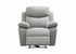 IF-8130 Power Recliner Armchair, Light Grey, Genuine Leather/Match, USB Charging