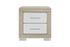 "EMMA" Night Table, Natural White, 2 Spacious Pull-Out Drawers