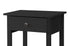 Night Table - Black Wood Veneer with 2 Drawers  IF-3430