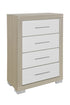 "EMMA" Chest, Natural White, 4 Spacious Pull-Out Drawers