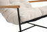 IF-665 Accent Chair, Beige / Cream, Plush Tufted Cushion, Black Metal Frame