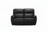 IF-8171 Power Recliner Loveseat, Soft Black, Genuine Leather/Match, USB Charging