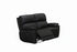 IF-8171 Power Recliner Loveseat, Soft Black, Genuine Leather/Match, USB Charging