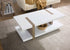 IF-3530 Coffee Table, White Top, 48", Brown Frame, Modern Style