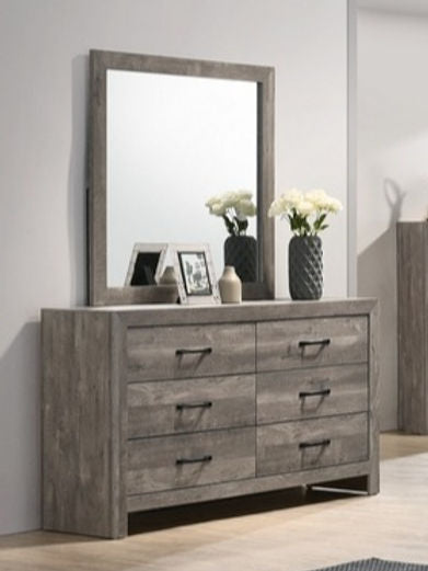 "OLIVIA" Austin Dresser + Mirror, Taupe