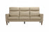 IF-8012 Sofa, Premium Soft Cream Beige Leather Match, Sleek Modern Design, High End Look