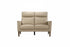 IF-8012 Loveseat, Premium Soft Cream Beige Leather Match, Sleek Modern Design, High End Look