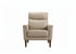 IF-8012 Armchair, Premium Soft Cream Beige Leather Match, Sleek Modern Design, High End Look