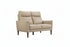 IF-8012 Loveseat, Premium Soft Cream Beige Leather Match, Sleek Modern Design, High End Look