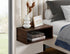 IF-5561 Bed, Beige, Velvet, Includes 2 Brown Night Stands
