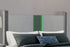 "LOGAN SILVER" Deluxe Bedroom Set, 6Pc, Sleek Silver, Dazzling Crushed Crystal Accents