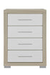"EMMA" Chest, Natural White, 4 Spacious Pull-Out Drawers
