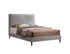 IF-5570 Bed, Grey, Velvet, Framed Headboard