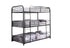 B-504 Bunk Bed, Grey, Single Size, Triple Decker, Metal Frame