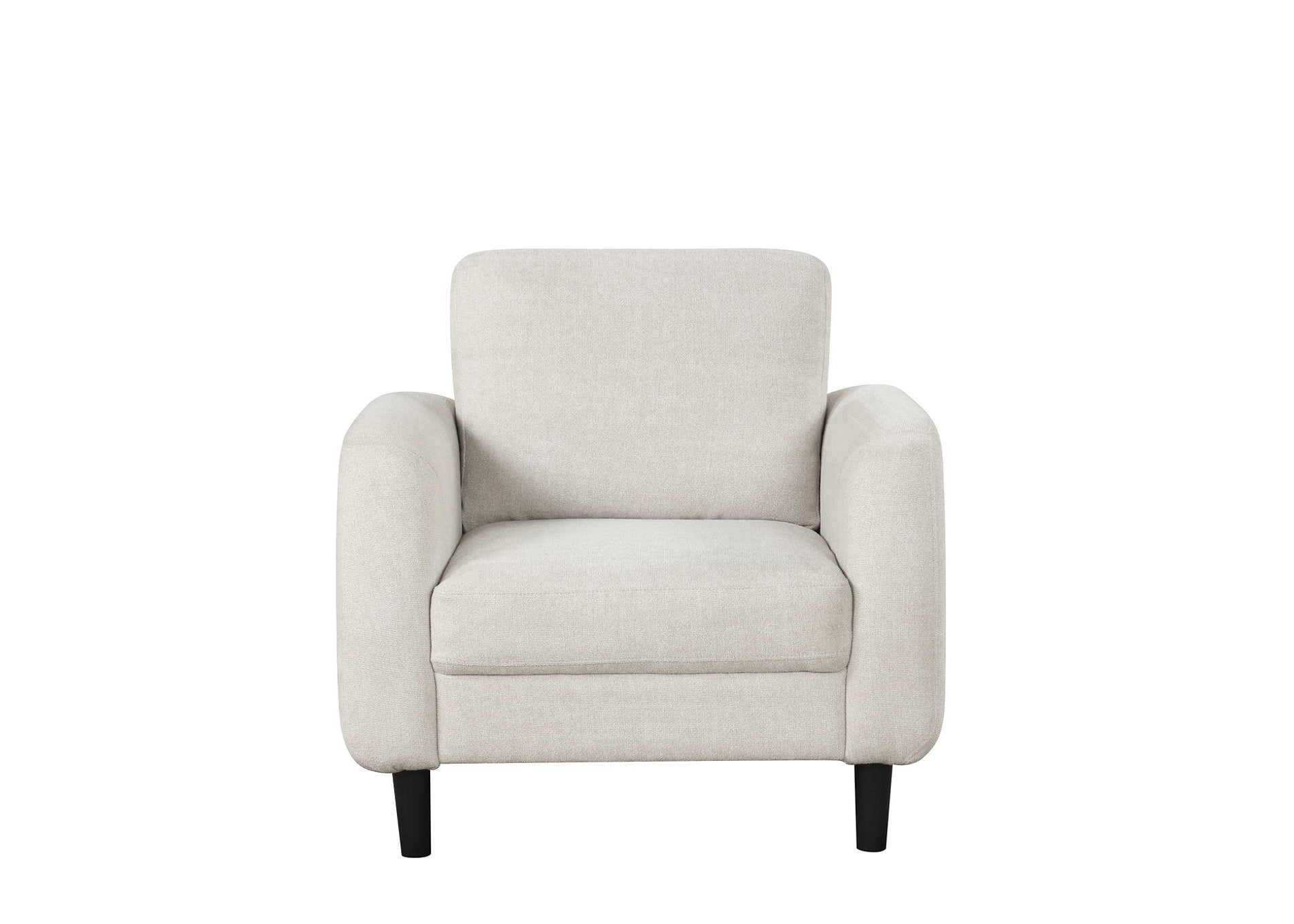 IF-8251 Sofa Set, 3Pc, Beige, Soft-Touch Fabric, Black Legs