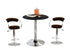 T-135 | ST-7500E Pub Set, 3Pc, Adjustable Height Table, Adjustable Height Chairs, Espresso Stools, Chrome Base