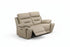 IF-8162 Power Recliner Loveseat, Soft Cream Beige, Genuine Leather/Match, USB Charging, Hidden Cup Holders
