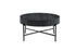 IF-3212 Coffee Table, 32" Round, Matte Black Finish with Vertical Ribbed Detailing