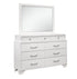 "AVA JORDYN WHITE" Deluxe Bedroom Set, White Lacquered Finish