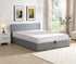 IF-5163 Lift Bed, Grey, Fabric, Vertical Tufting, Under Bed Storage, Hydraulic Lift for Easy Lifting