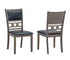 T-1079 | C-1083 - 5 Pc Dining Set - 42" Round Wooden Antique Grey Table + 4 Chairs