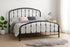 IF-5425 Bed, Black Steel Frame, Contemporary Design
