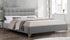 IF-5710 Bed, Grey, Fabric, Chrome Legs