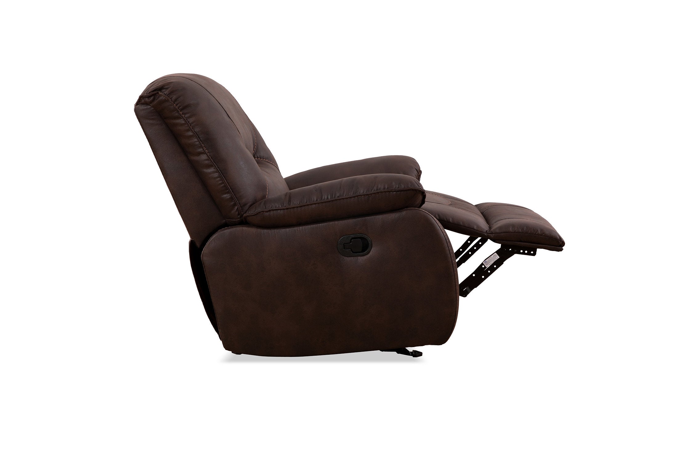 IF-6351 Recliner, Brown, Elephant Skin Fabric, Glider Rocking Mechanism