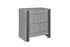 "LOGAN SILVER" Deluxe Bedroom Set, 6Pc, Sleek Silver, Dazzling Crushed Crystal Accents