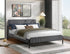 IF-5587 Bed, Grey, Soft Corduroy Upholstery with a Textured Feel